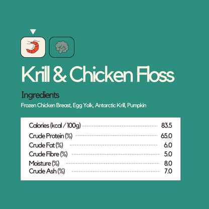 Topper Duo Chicken, Fruit & Krill Floss 80g