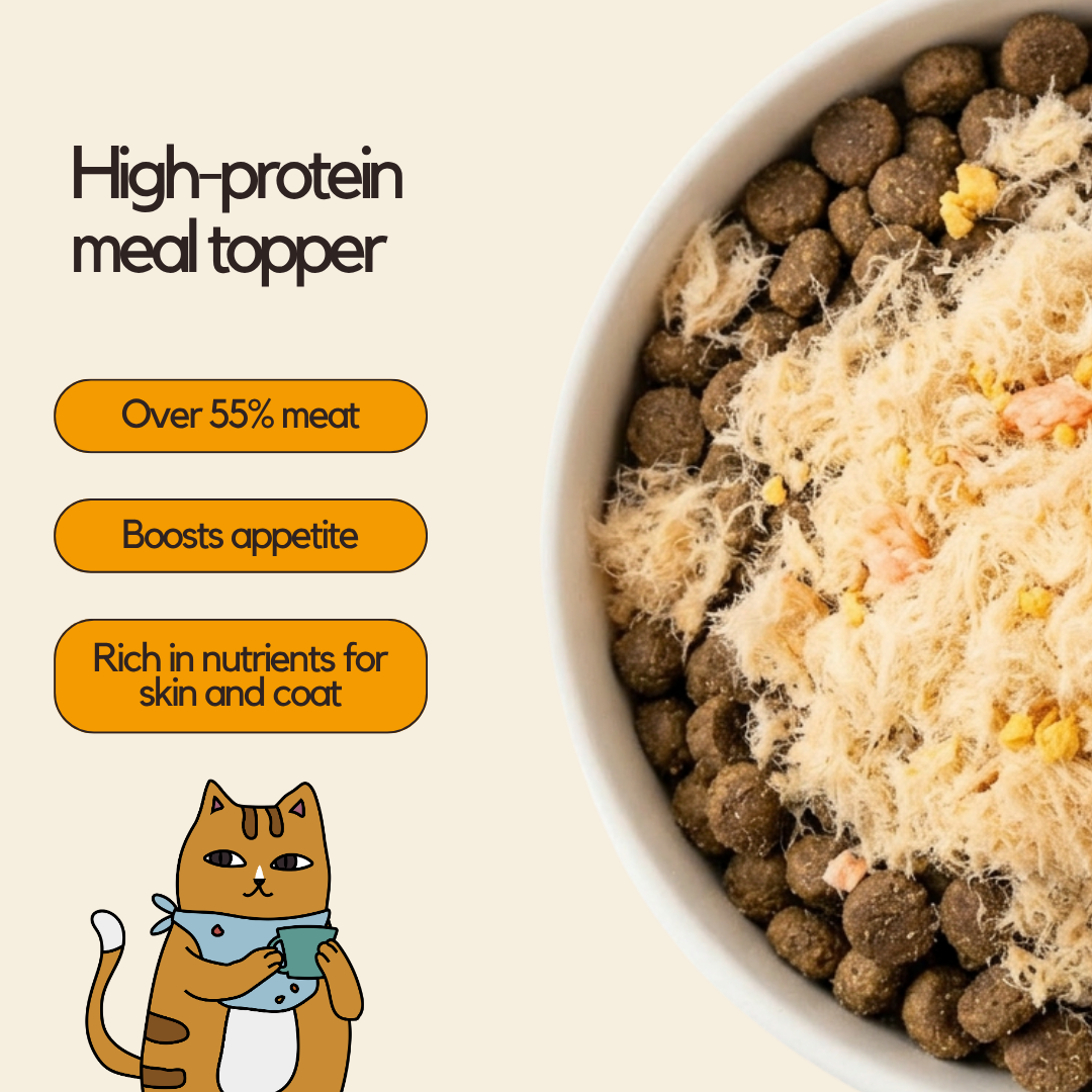 Topper Duo Chicken, Fruit & Krill Floss 80g