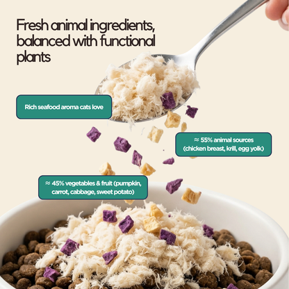 Topper Duo Chicken, Fruit & Krill Floss 80g