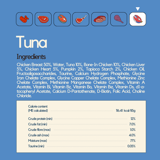 Tuna Wet Food (Box Edition - 12 x 85g pouches)